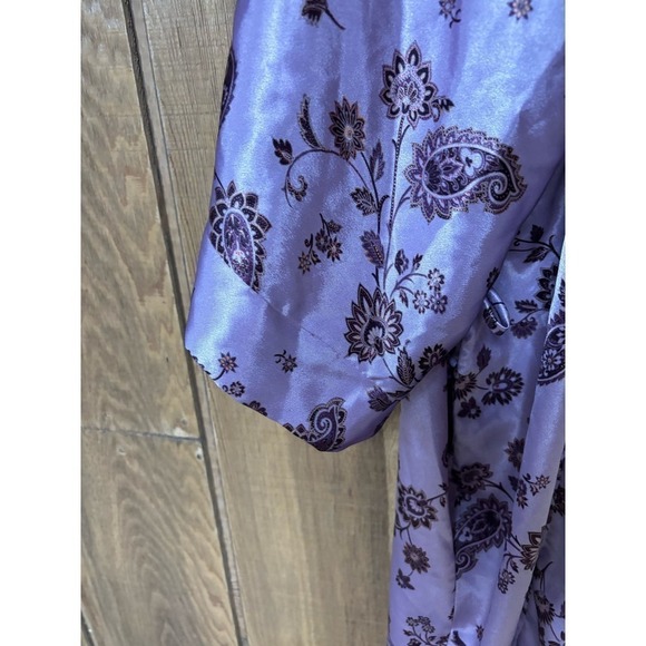 Delicates silky Satin midi duster robe housecoat - Picture 3 of 6